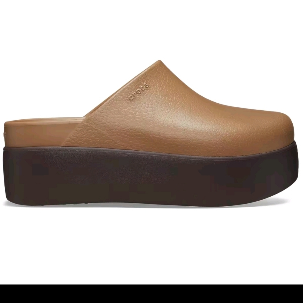 Crocs Women's Tan Platform Clogs
